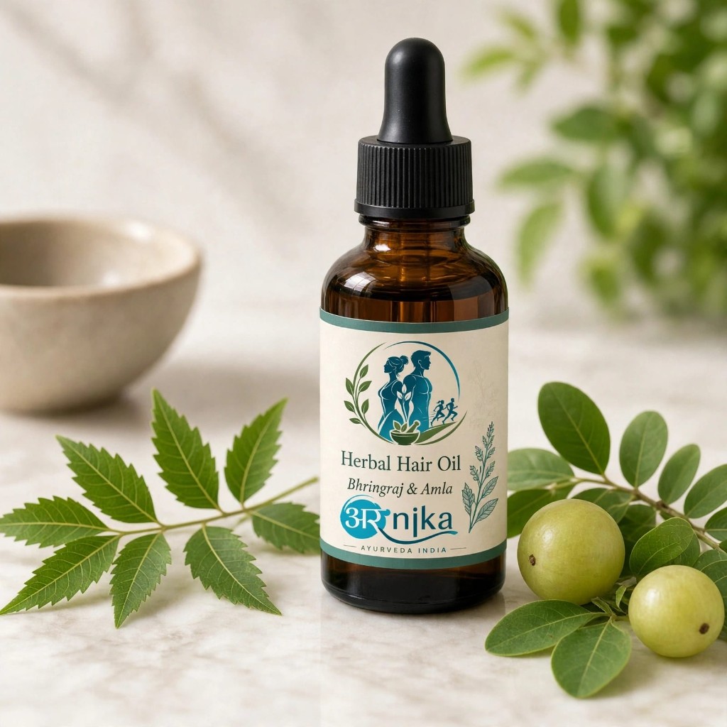 Herbal Hair Oil — Bhringraj & Amla